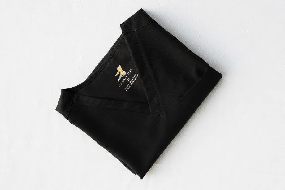 KUNGFU SCRUBS Women Nurse Scrubs Medical Uniform Top Antibacterial Soft Wrinkle-resistant Waterproof T-shirt Pencil Pants