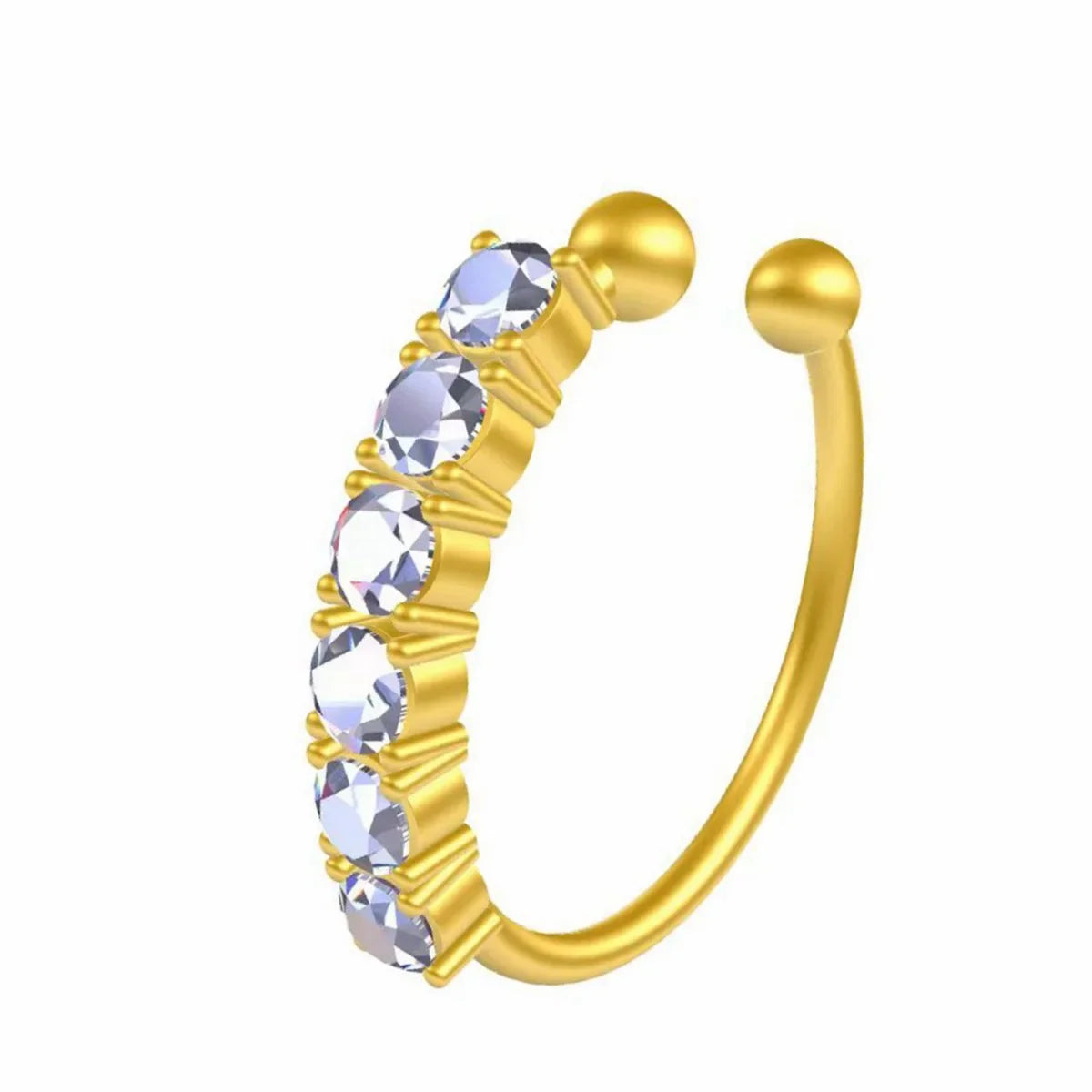 Miniature Zircon Nose Rings