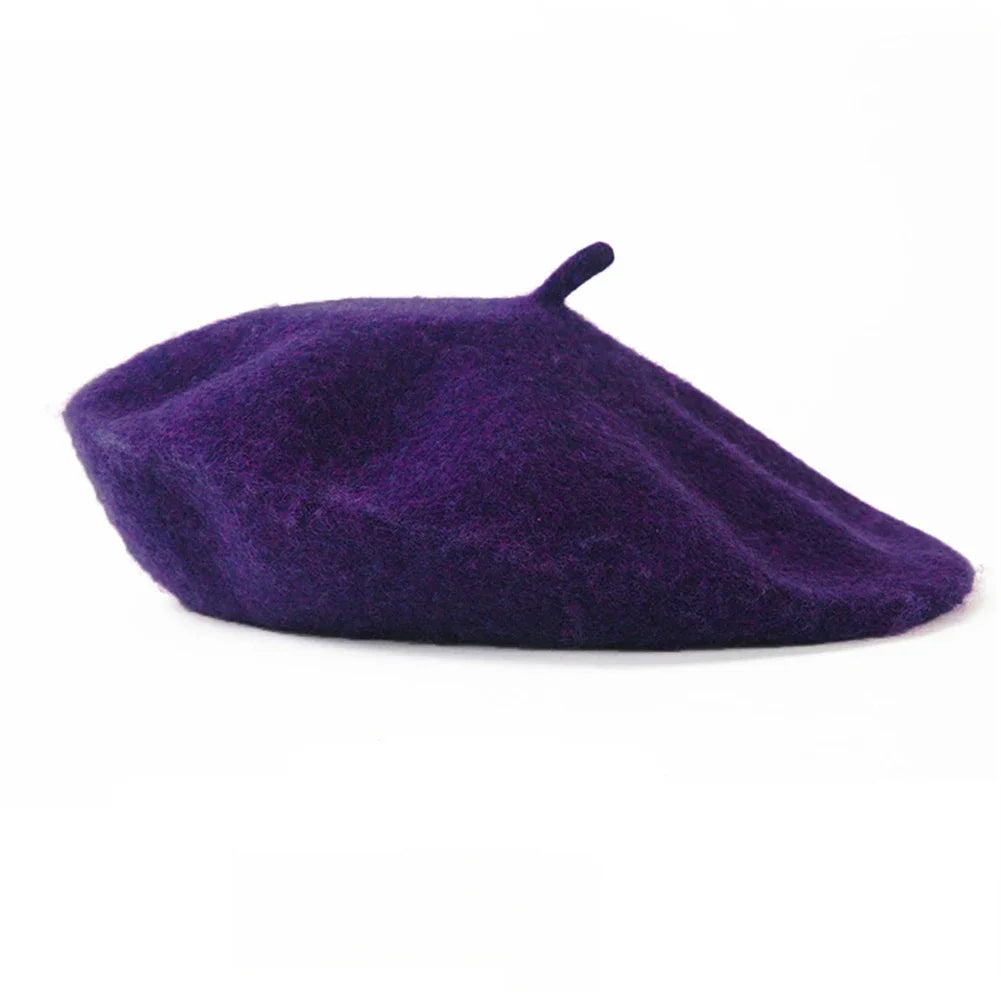 Wool Plain Beret