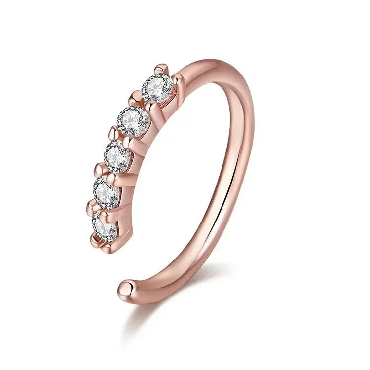 Miniature Zircon Nose Rings