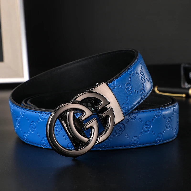 2025 New Width 34mm Belts for Women Girls Dress Fashion Waist Belt Cowhide LeatherMetalBuckle men Belt Leisure Jeans Waistband