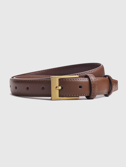 Women's Belt Fashion High-quality Pin Buckle Belt Genuine Luxury Soft PU Leather Belt Women Pair with Pants Jeans，For Ideal Gift