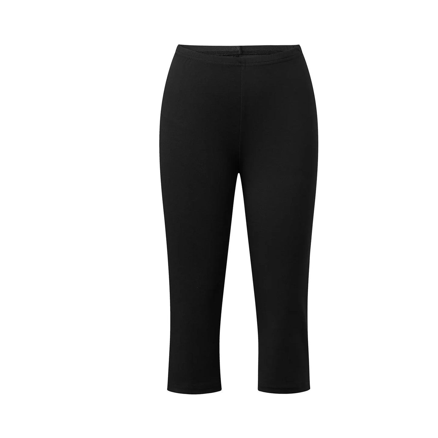 Ladies Stylish Capri Pants with Polka Dot Patterns and Elastic Waistband Fashionable Cropped Flared Trousers for Casual