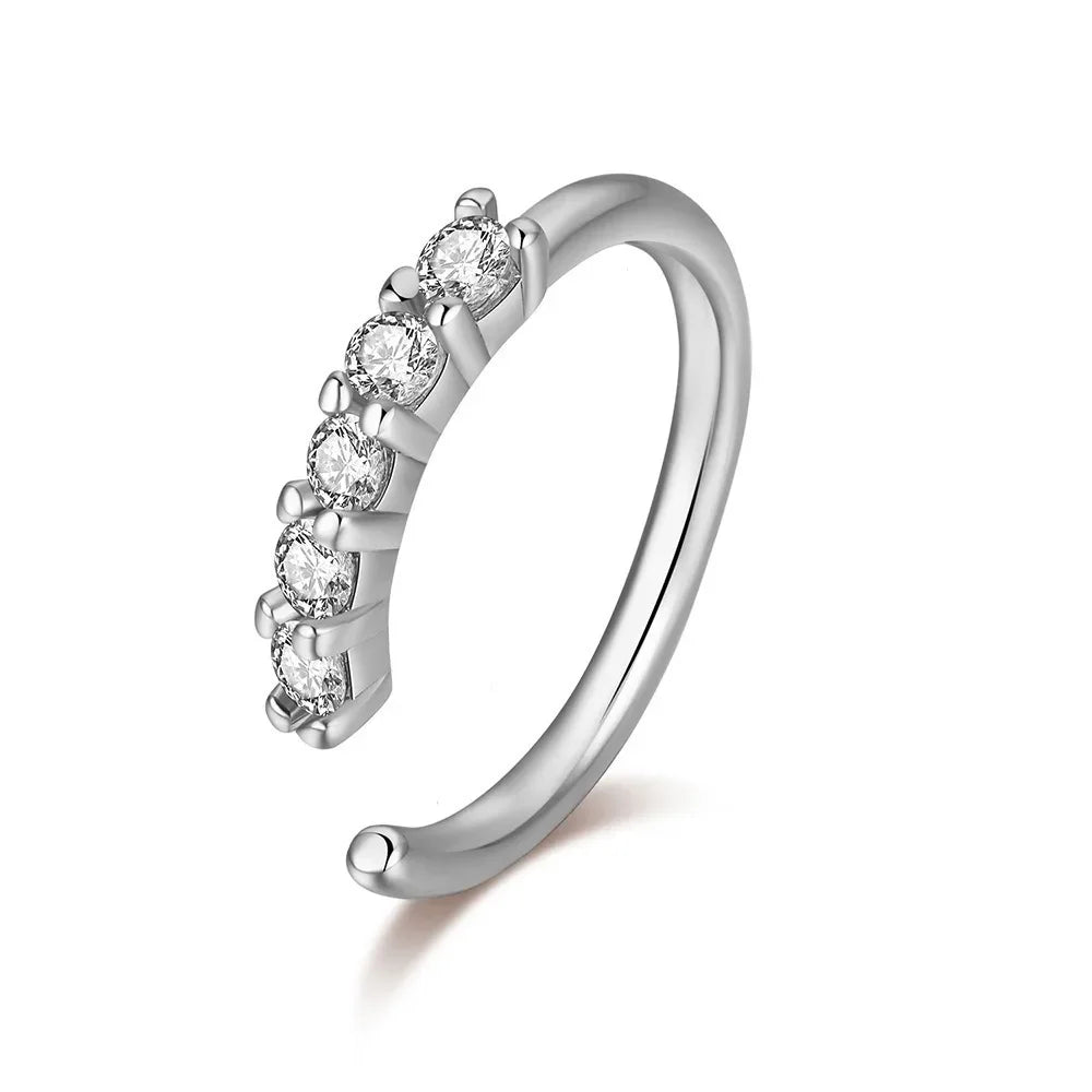 Miniature Zircon Nose Rings